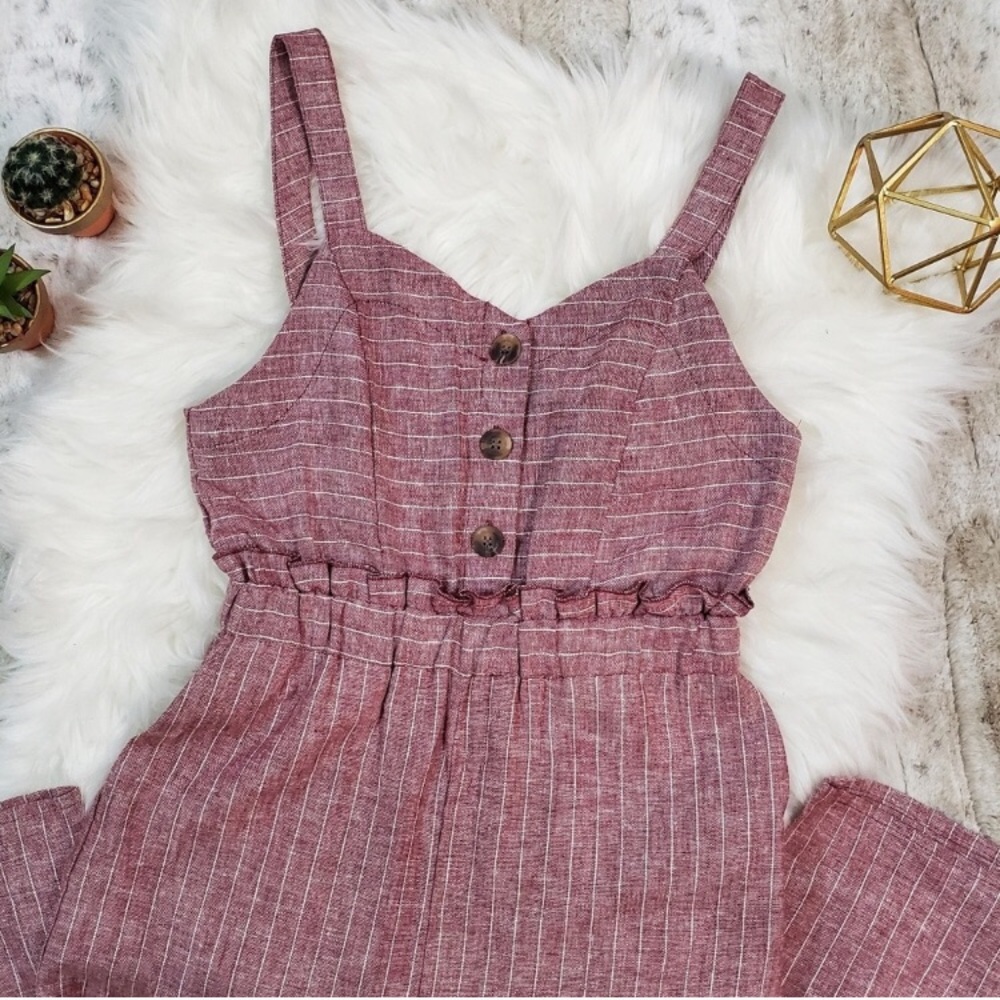 Romeo + Juliet  striped linen romper